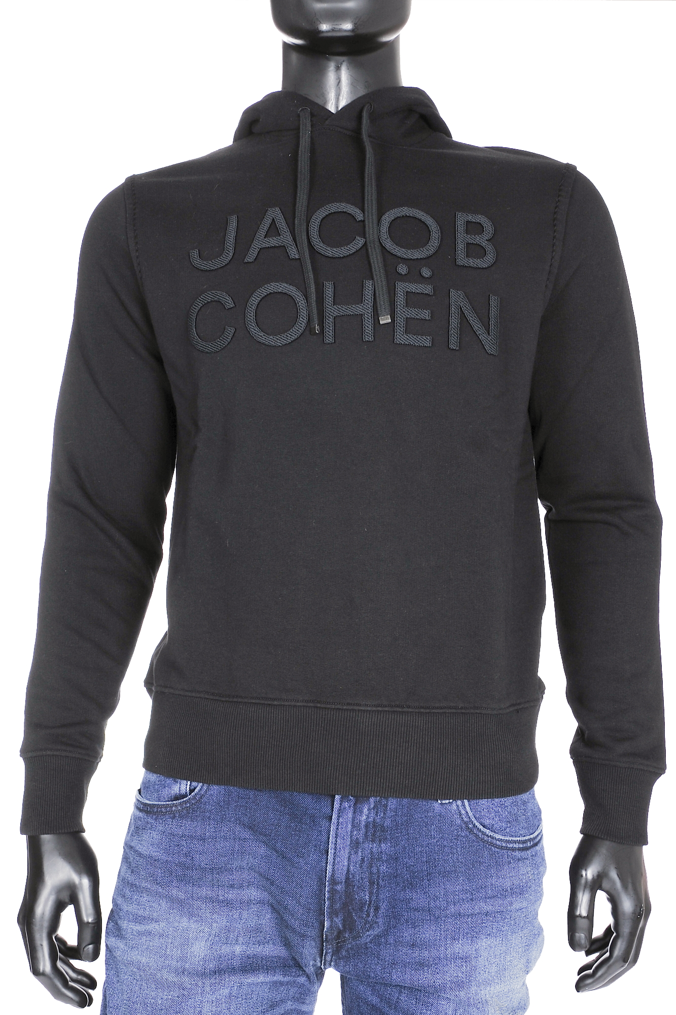 Buy Jacob Cohen Hoodie Black (33202) | Voustenjeans.com