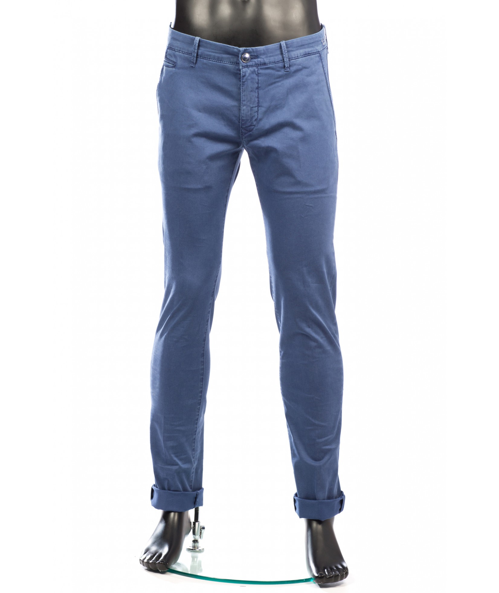 Jacob Cohën men's super slim cropped carrot stretch cotton