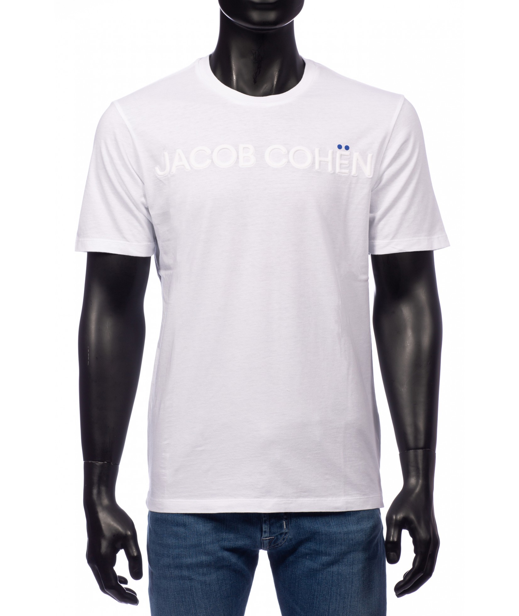 Jacob Cohen T Shirt Wit 33979 kopen Voustenjeans