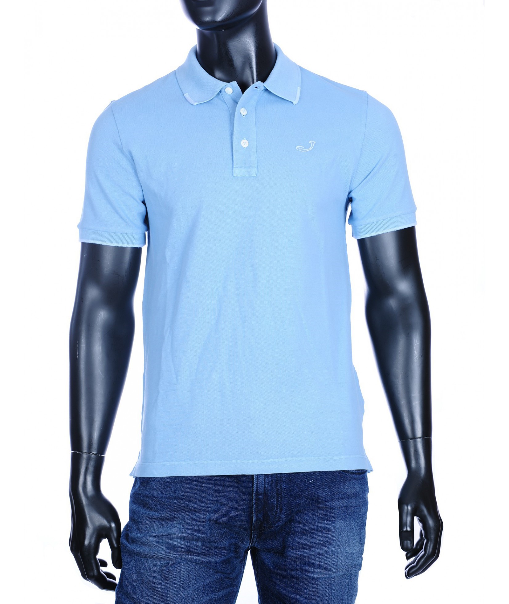 Jacob Cohen basic polo lichtblauw 34304 kopen Voustenjeans