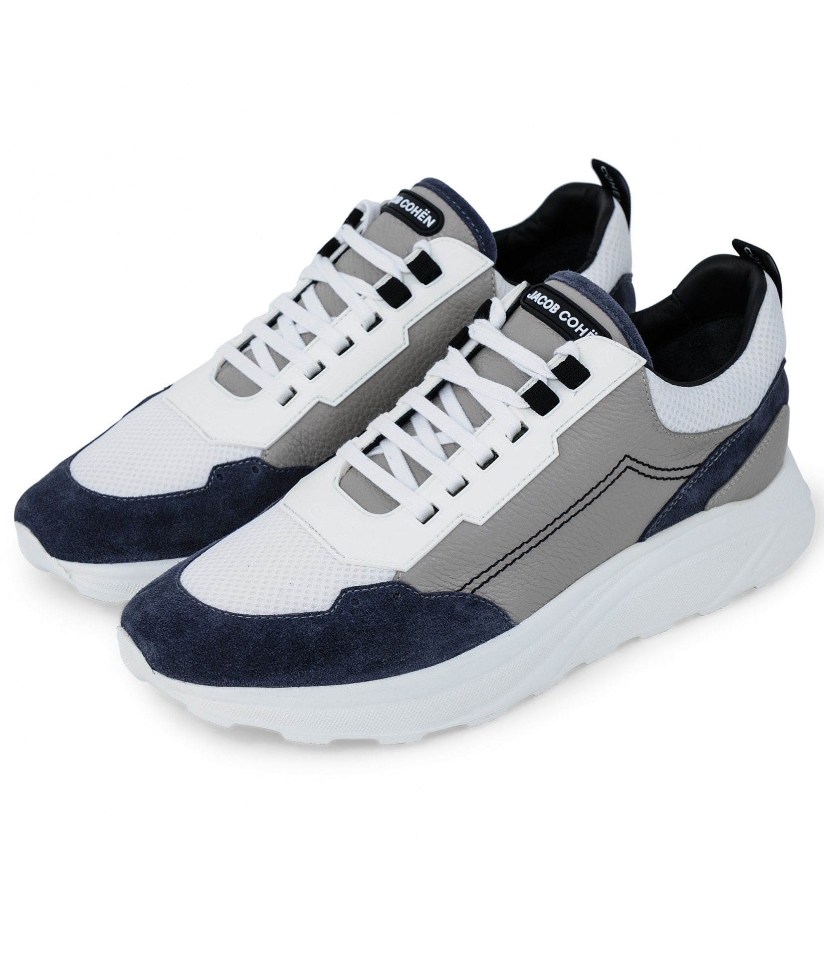 Jacob Cohën sneaker New Spiridon gris/blanche (35102)