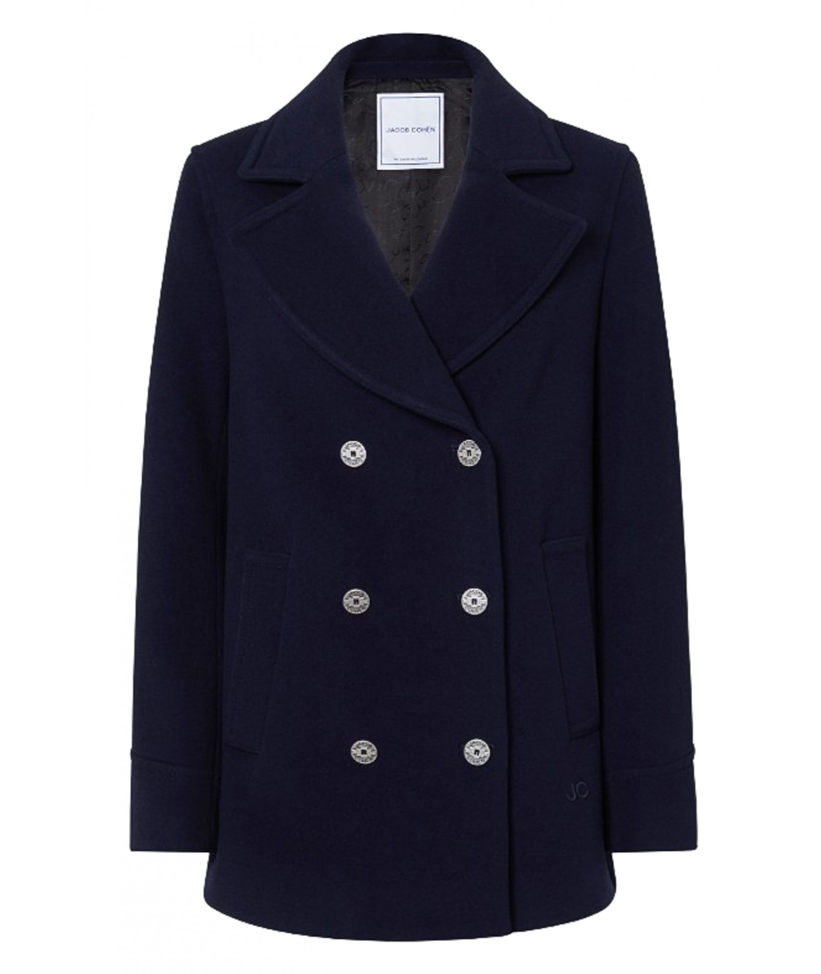 Buy Jacob coh n blue wool and cashmere peacoat 38029