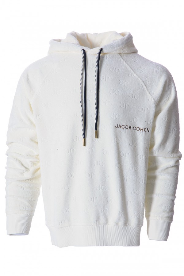 Jacob Cohen Hoodie crème (35601)