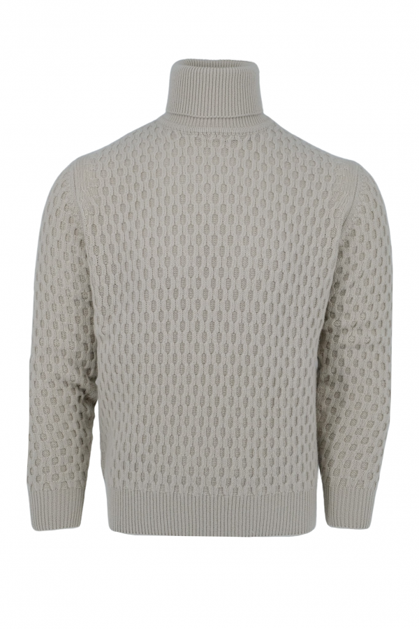 Beige wool high-neck sweater (37954)