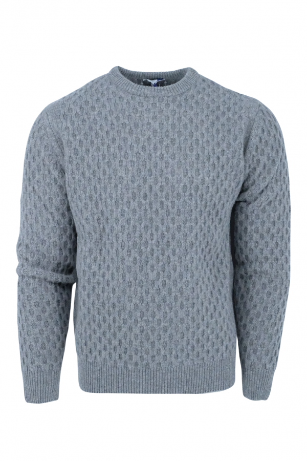 GRAUER WOLLPULLOVER (37959)