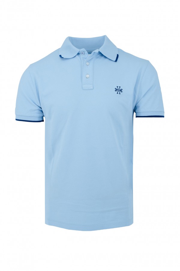 Jacob Cohen Polo shirt ice blue 2464 X81 (38893) 