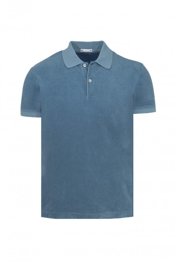 Jacob Cohën Polo shirt badstof blauw M4529 X98 (40410)
