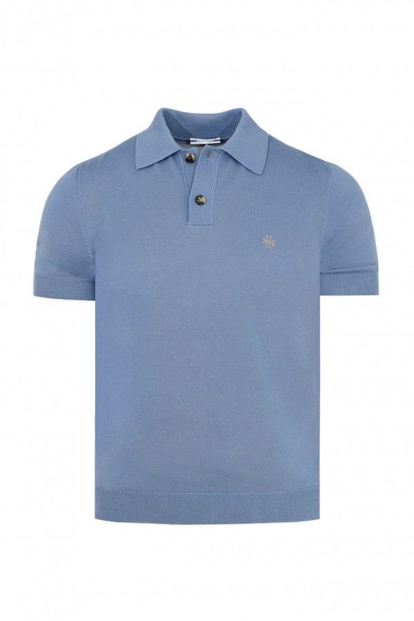 Jacob Cohën Polo shirt gebreid blauw X0006 W67 (40404)