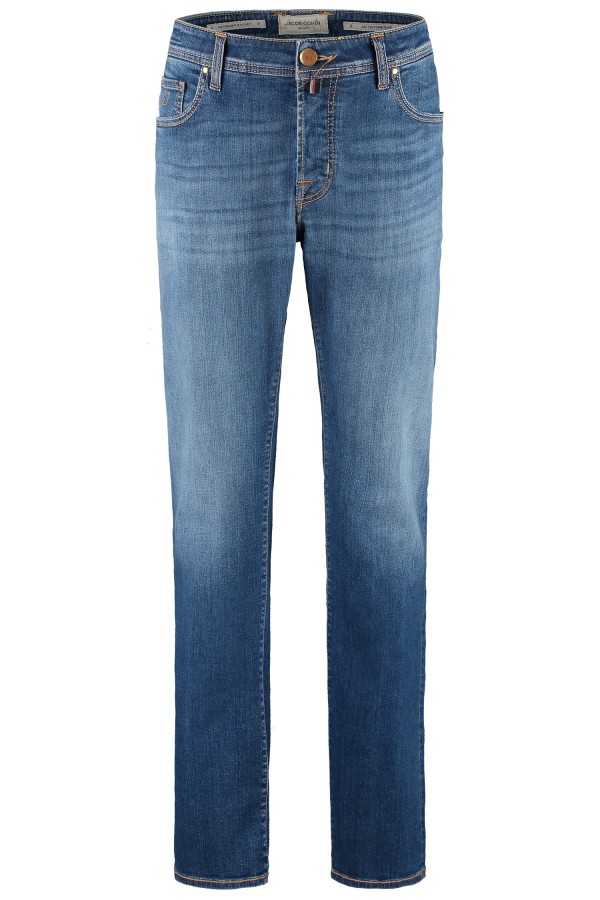 JACOB COHEN 688 White Premium Denim Stretch Slim Jeans Pants