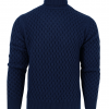 PULL COL MONTANT EN LAINE BLEU (37957)