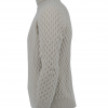 Pull col montant en laine beige (37954), photo 2