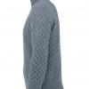 Graufarbener Rollkragenpullover aus Wolle (37955), photo 2