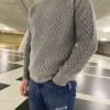 Grey wool high-neck sweater (37955), photo 4
