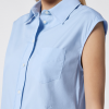 jacob cohen LIGHT BLUE SLEEVELESS POPLIN SHIRT (38483), photo 4