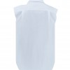 JACOB COHEN WHITE SLEEVELESS POPLIN SHIRT (38482), photo 3