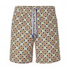 JACOB COHEN SWIM SHORTS WITH TOBACCO MAJOLICA PRINT (38606)