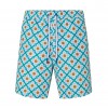 JACOB COHEN SWIM SHORTS WITH TURQUOISE MAJOLICA PRINT (38607)