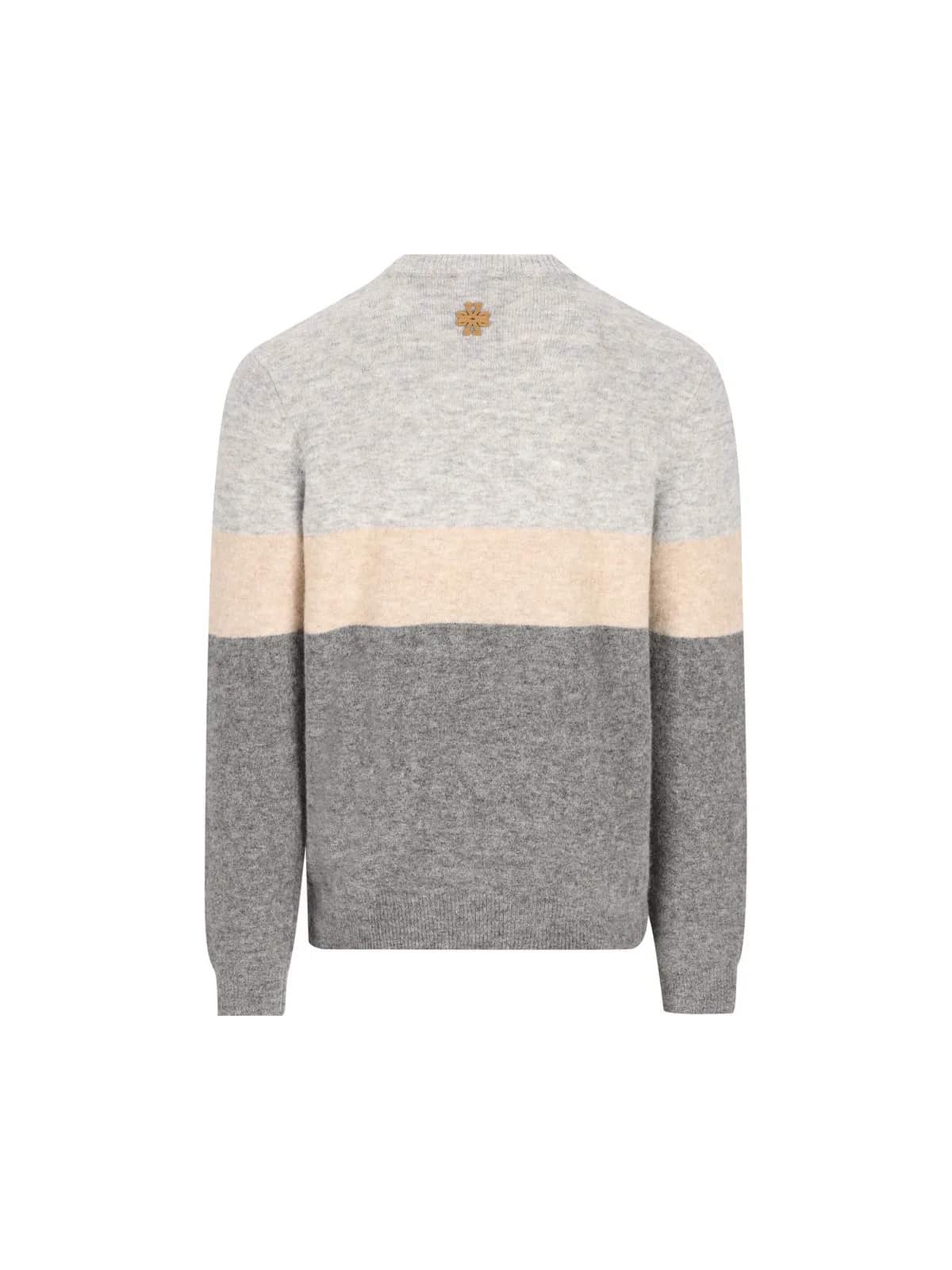 JACOB COHËN APRÈS-SKI INTARSIA SWEATER GRIJS (43341) JACOB COHËN APRÈS-SKI INTARSIA SWEATER GRIJS (43341)