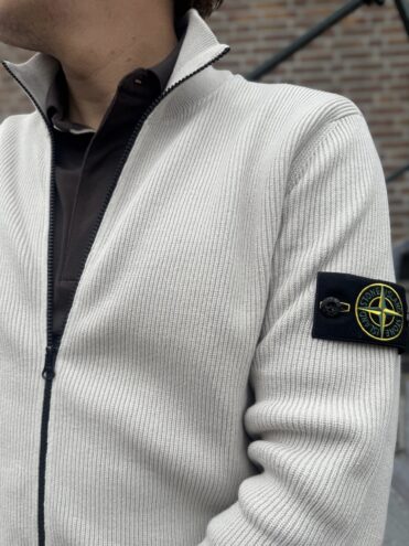 STONE ISLAND - Knitwear cardigan sand (43381)