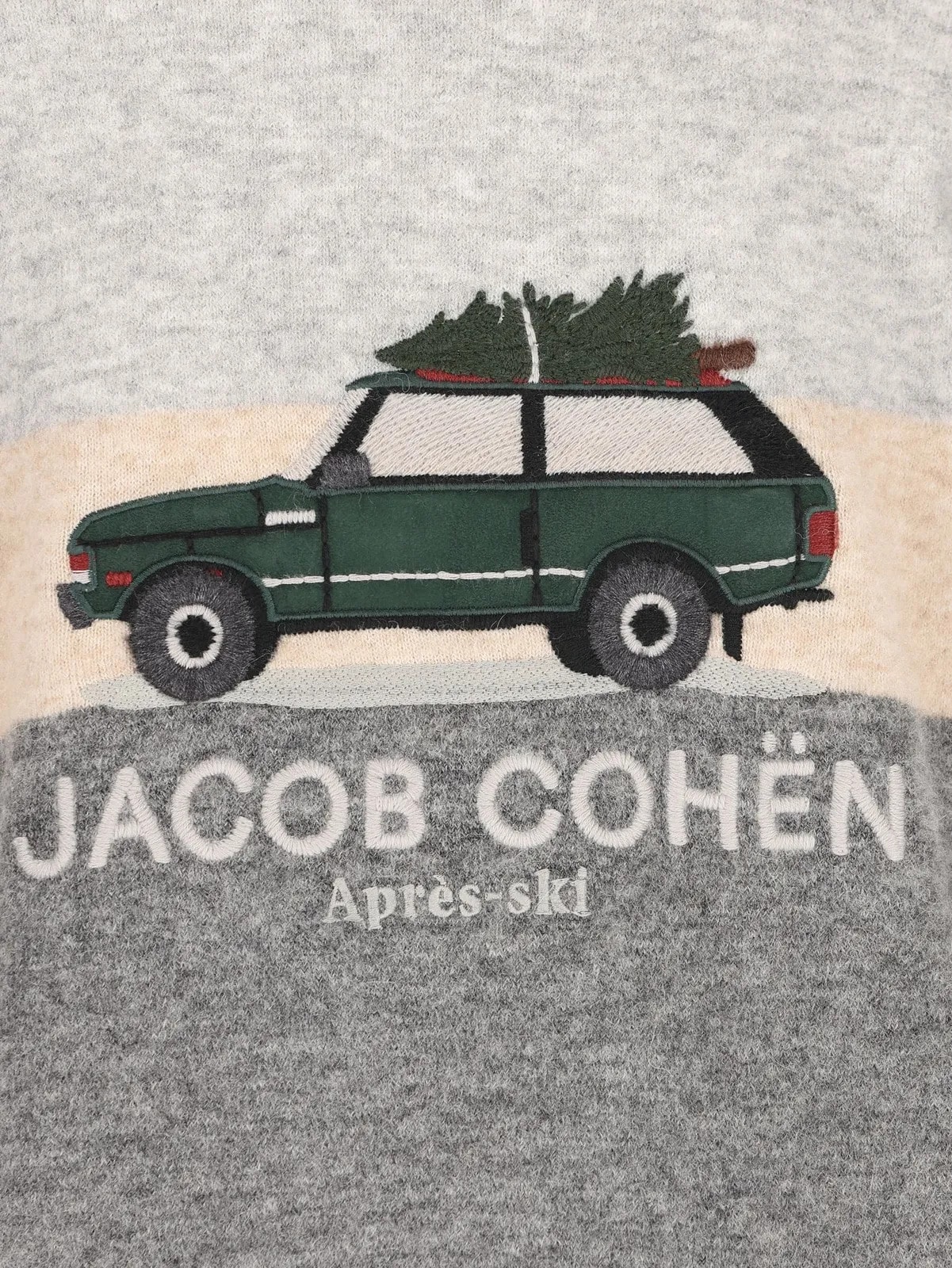 JACOB COHËN APRÈS-SKI INTARSIA SWEATER GRIJS (43341) JACOB COHËN APRÈS-SKI INTARSIA SWEATER GRIJS (43341)