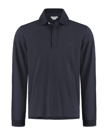Jacob Cohën - Polo longsleeve blauw (43344) Jacob Cohën - Polo longsleeve blauw (43344)