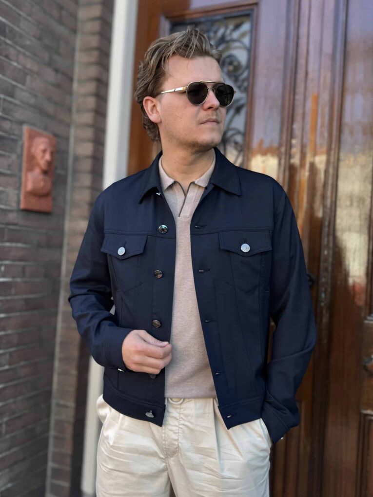Jacob Cohën - Overshirt Jacket navy S4343 Y99 (42290) - Vousten Jeans