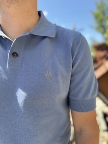 Jacob Cohën Polo shirt knitted blue X0006 W67 (40404